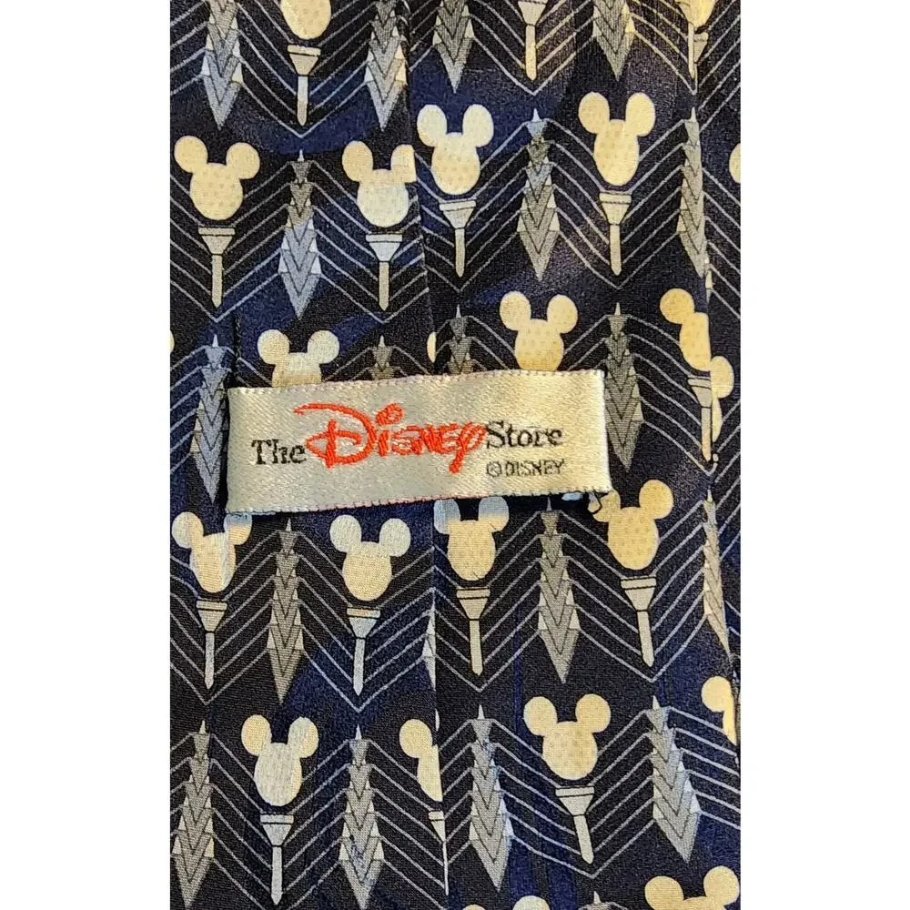 Disney Store Mickey Mouse Golf Necktie 100% Silk Tie‎